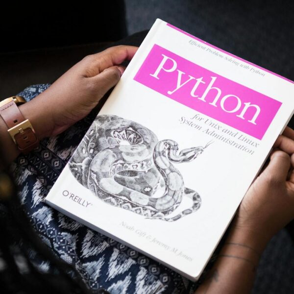 Professional programmer working on code - software development and coding skills